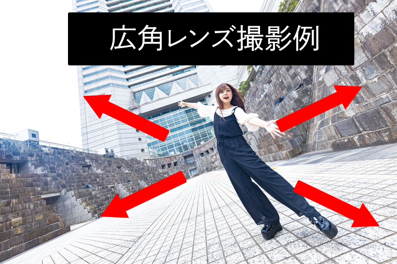 広角レンズでの撮影例