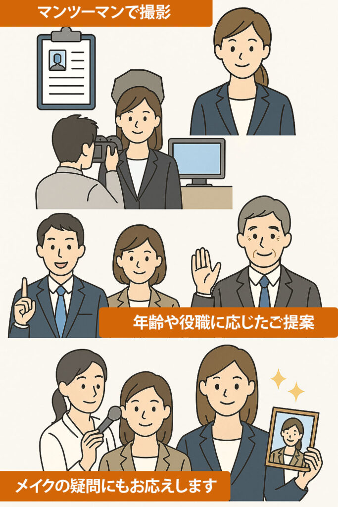 【30代・40代・50代】転職用証明写真｜男女別・プロが教える撮影ポイントとヘアメイクの必要性